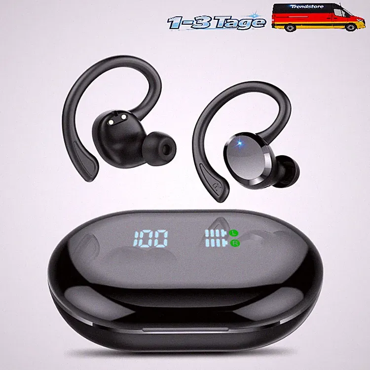 Bluetooth Kopfhörer Sport IP7 Wasserdicht Kabellos HiFi Stereo Bass