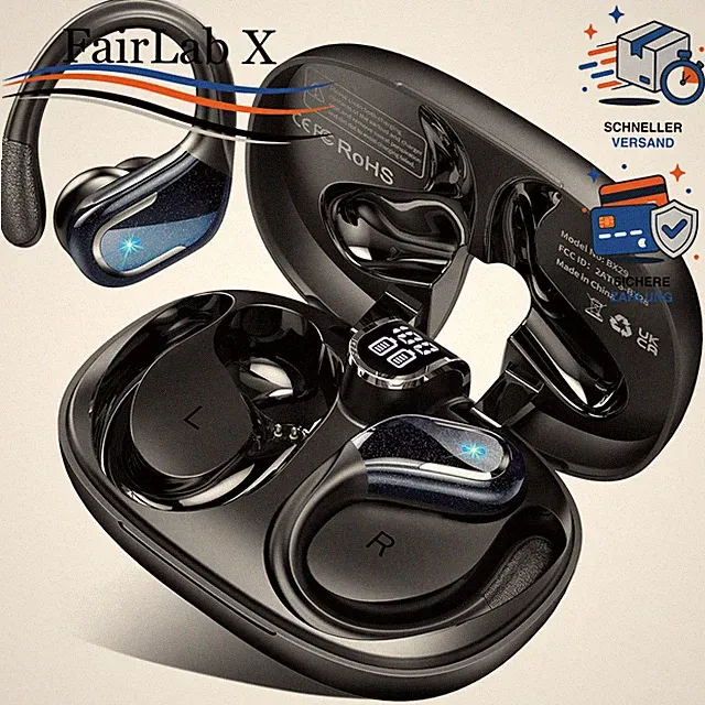 Bluetooth Kopfhörer Sport Kabellos 75Std Laufzeit Bluetooth 5.4 für Fitness