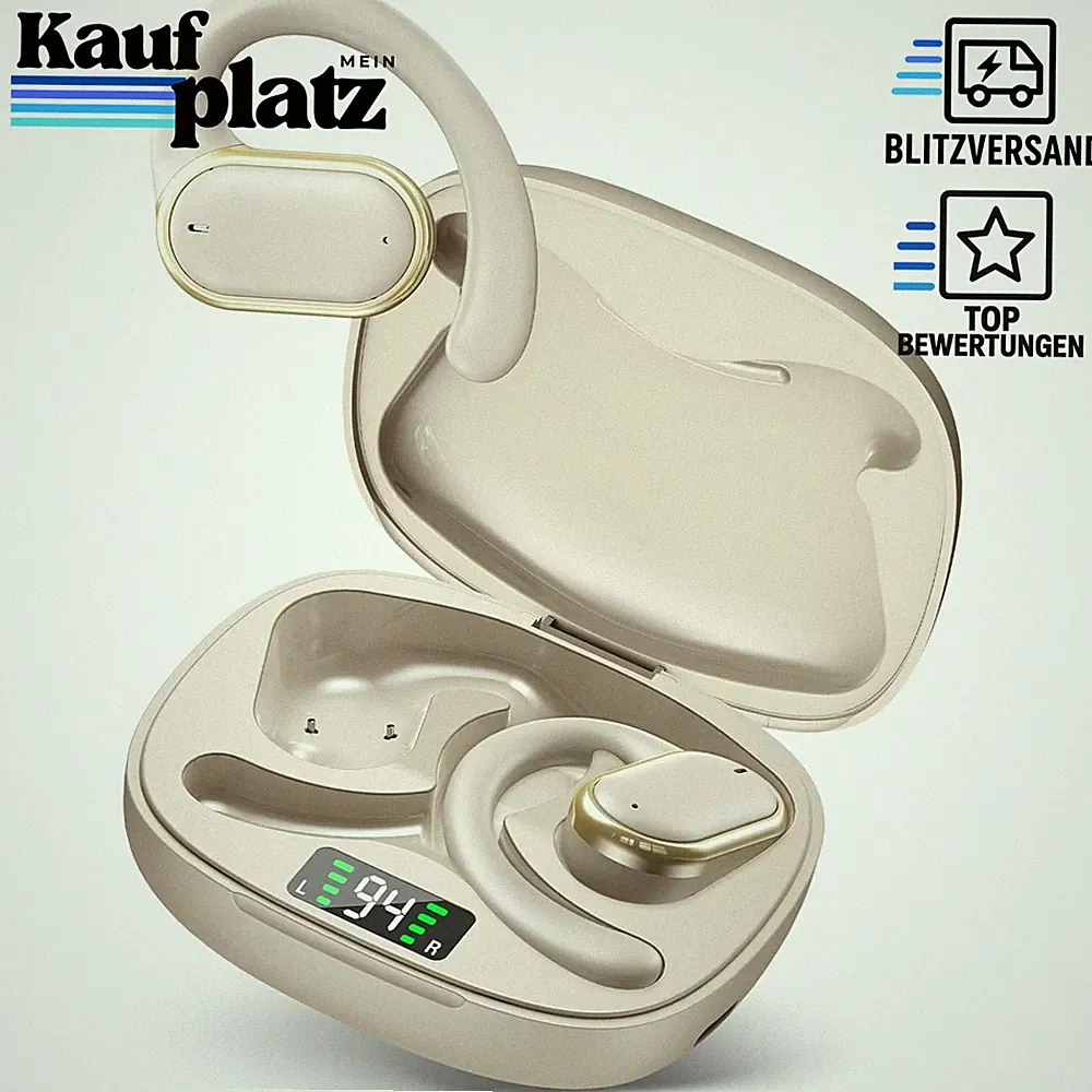 Bluetooth Kopfhörer Sport Kabellos In Ear Noise Cancelling Ultraleicht mit LED