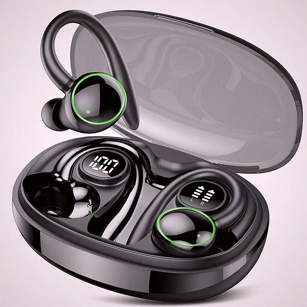 Bluetooth Kopfhörer Sport Kopfhörer Kabellos Bluetooth 5.3 mit 4 Mic In Ear