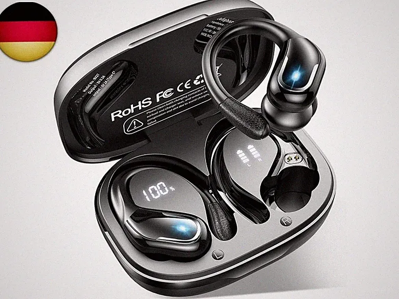 Bluetooth Kopfhörer Sport mit APP, 75Std Kopfhörer Kabellos Bluetooth 5.4, T