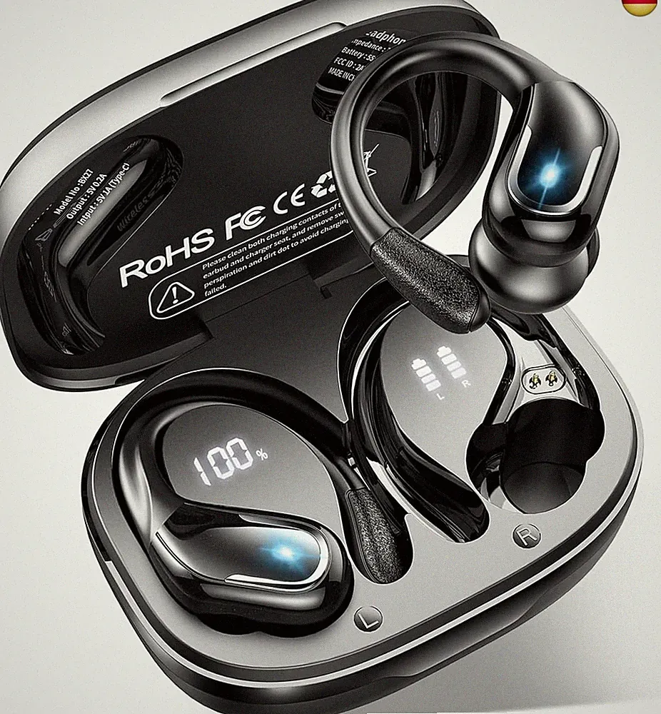 Bluetooth Kopfhörer Sport mit APP, 75Std Kopfhörer Kabellos Bluetooth 5.4, T