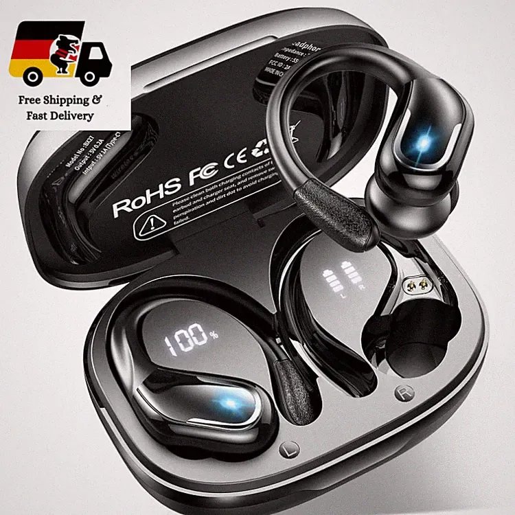 Bluetooth Kopfhörer Sport mit APP, 75Std Kopfhörer Kabellos Bluetooth 5.