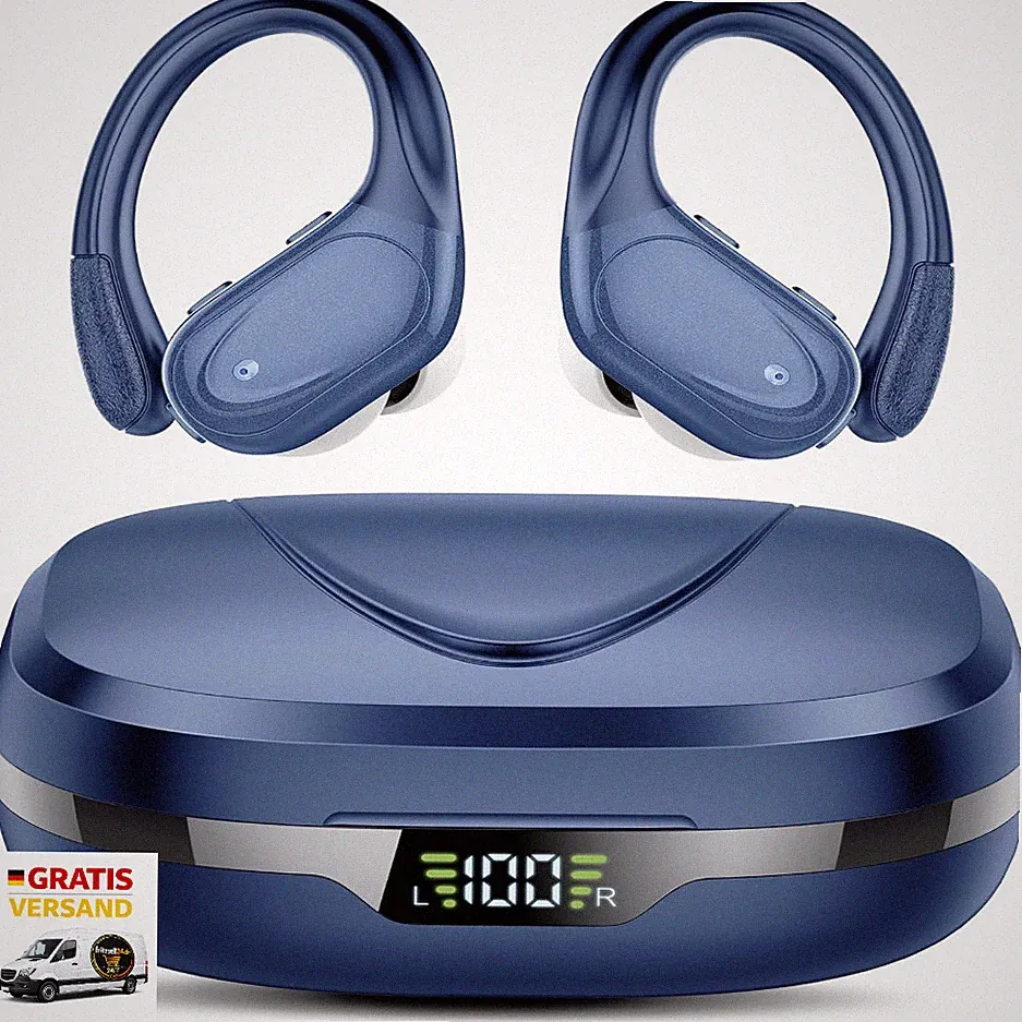 Bluetooth Kopfhörer Sport Wasserdicht 4 Mikrofone 60 Std