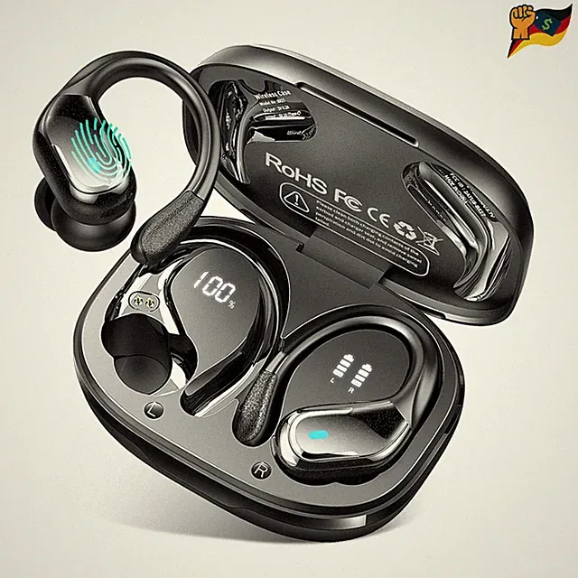 Bluetooth Kopfhörer Sport Wasserdicht 4 Mikrofone USB-C