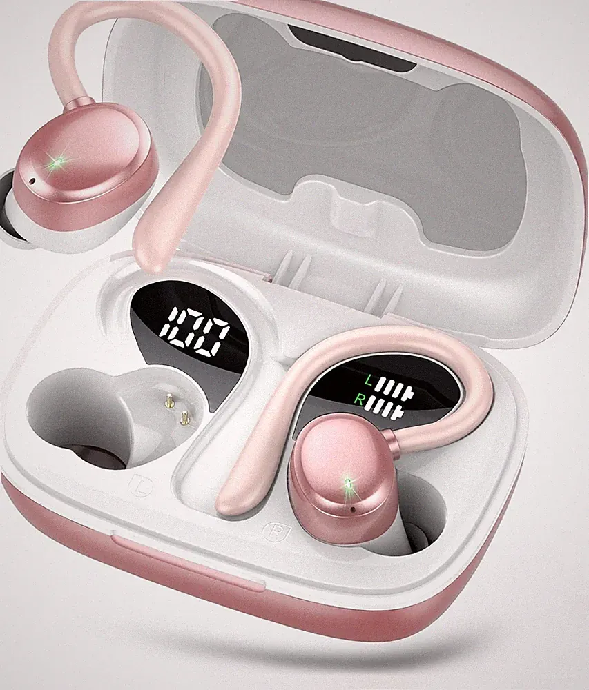 Bluetooth Kopfhörer Sport Wasserdicht 72 Std Akku Kabellos 4 Mikrofone Real