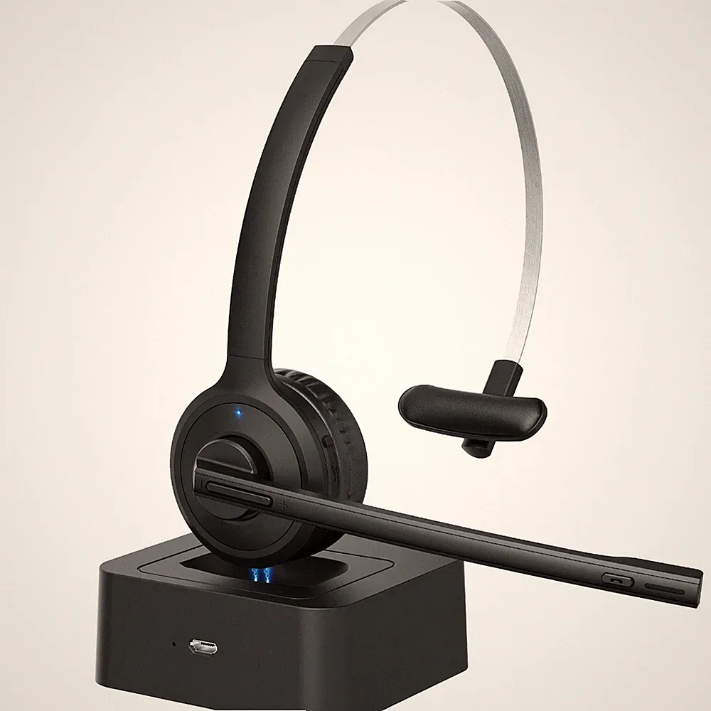 Bluetooth Kopfhörer Stereo Over-Ear Headset Headphone mit Ladestation PC Laptop