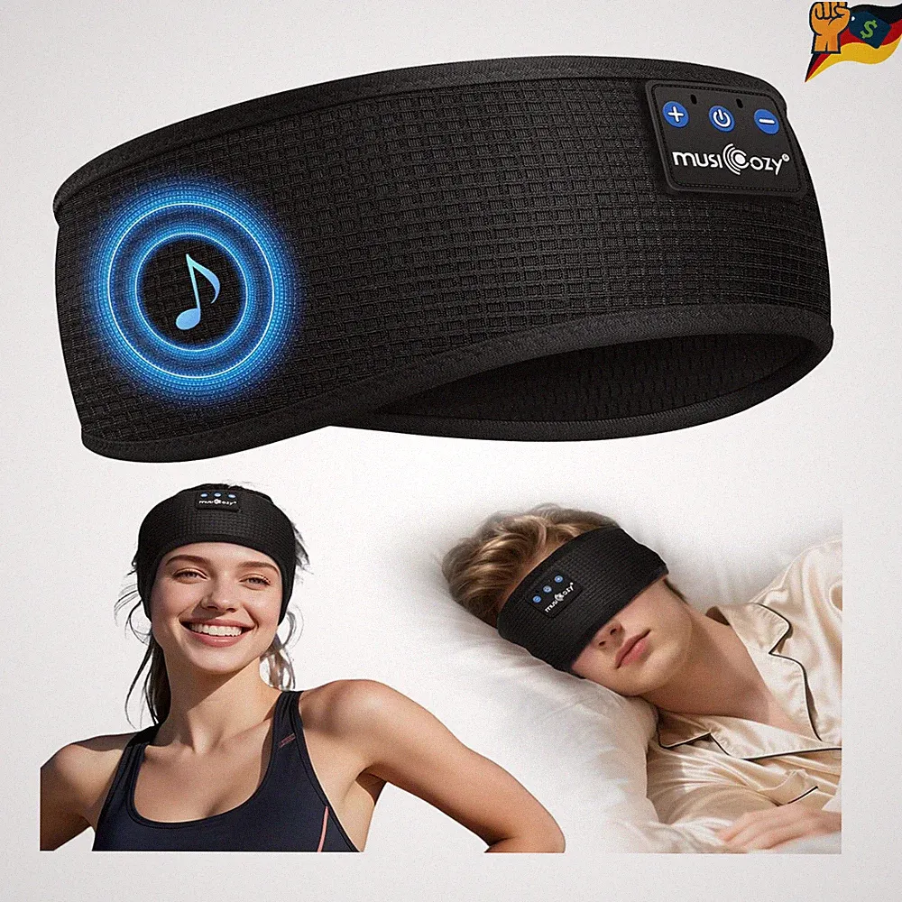 Bluetooth Kopfhörer Stirnband 16 Std Kabellos Yoga Training