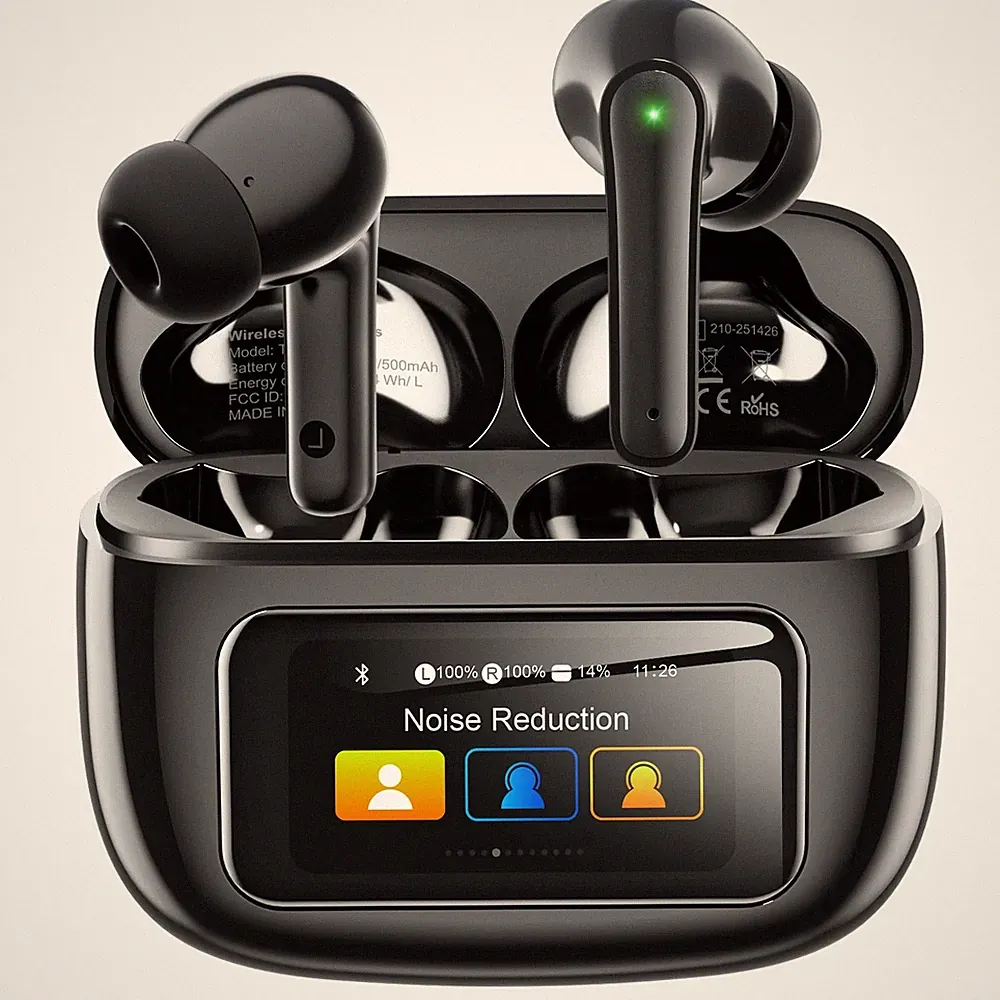 Bluetooth Kopfhörer T24 In Ear mit Touchscreen und ANC Geräuschunterdrückung