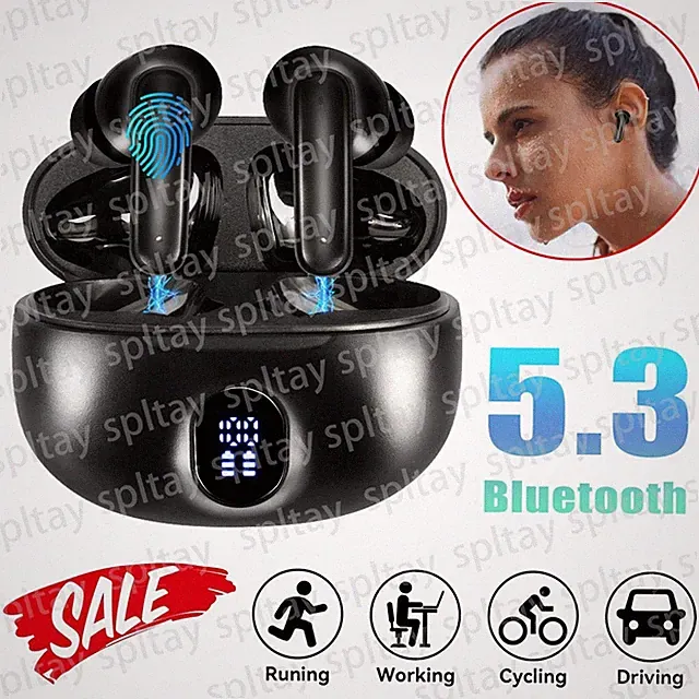 Bluetooth Kopfhörer TWS 5.3 In-Ear Ohrhörer Headset Stereo Touch Control Ladebox