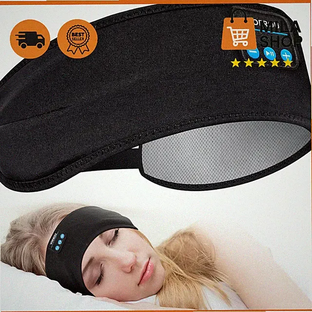 Bluetooth Kopfhoerer V5.4 verstellbar kabellos Schlafen HD HiFi Stirnband