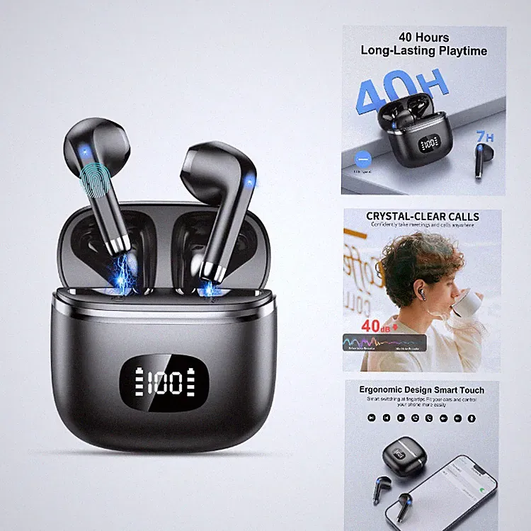 Bluetooth Kopfhörer W23 In Ear Kabellos 40H Spielzeit mit ENC Mikrofon, IP7