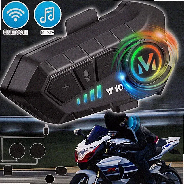 Bluetooth Motorradhelm Headset Motorräder Helm Kopfhörer Freisprecheinrichtung