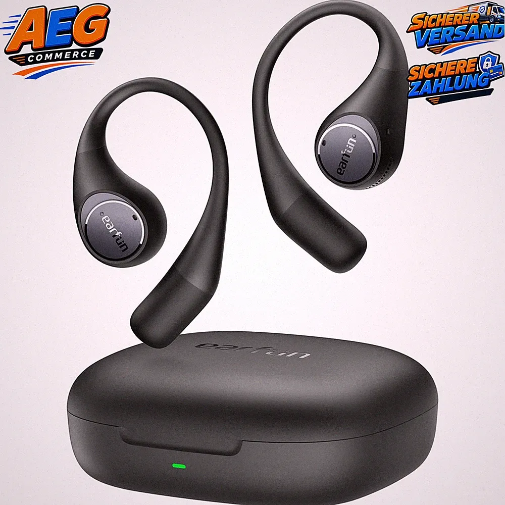 Bluetooth Open Ear Kopfhörer OpenJump mit Ohrbügel Leicht für Sport und Freizeit