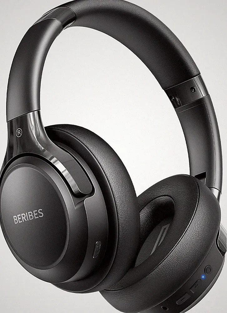 Bluetooth Over‑Ear Kopfhörer 65 Std, 6 EQ‑Modi, HiFi Stereo, faltbar, Mic