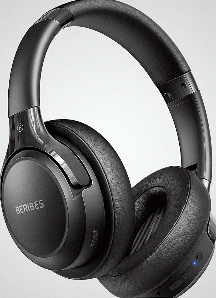 Bluetooth Over Ear Kopfhörer kabellos 65 Std, 6 EQ Modi, HiFi, Mikrofon PC iPad.