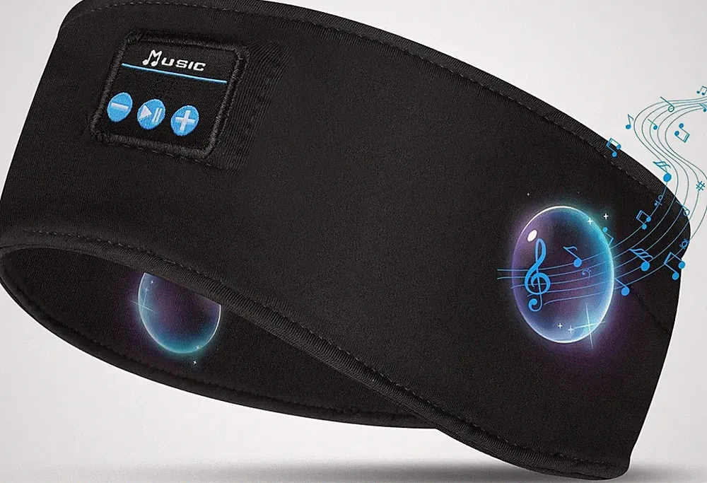 Bluetooth Schlafkopfhörer Polyester 10h Akku Geräuschisolierung Sport Yoga