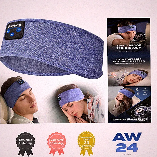 Bluetooth Schlafkopfhörer Schlafhelm mit aktiver Geräuschunterdrückung, 10h