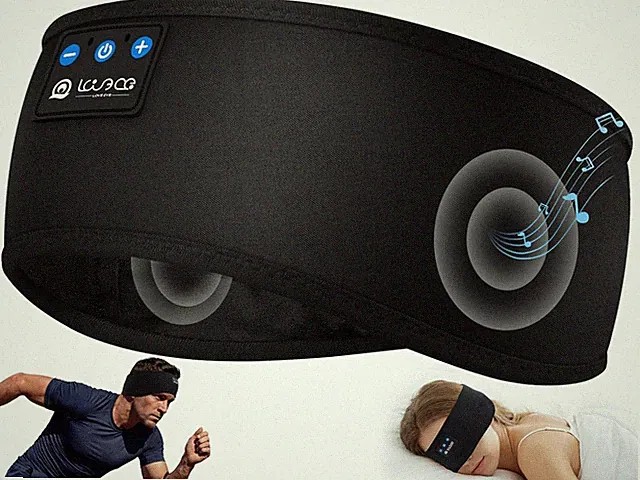 Bluetooth Schlafkopfhörer Stirnband, Ultradünne Kopfhörer zum Schlafen für Se...