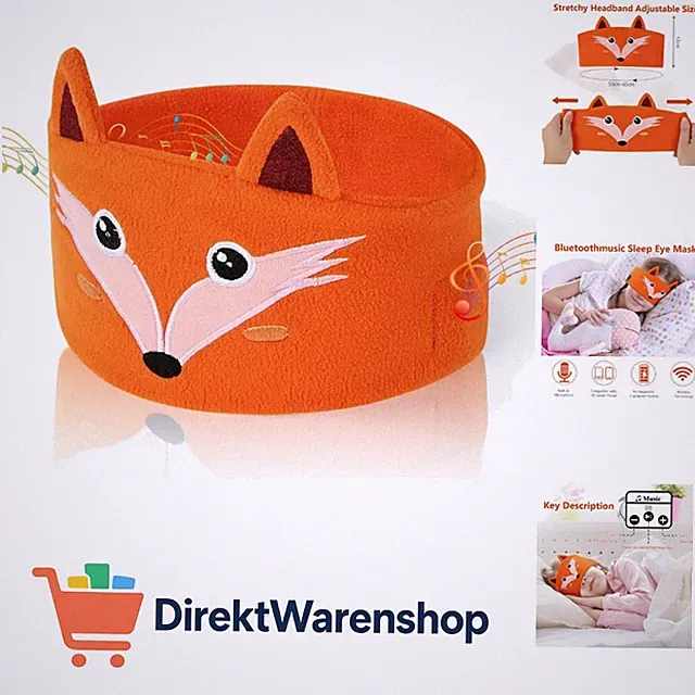Bluetooth Schlafmaske Kinder Augenmaske, Schlafkopfhörer Bluetooth Stirnband...