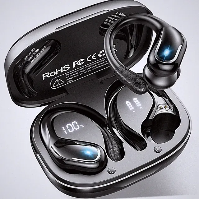 Bluetooth Sport Headphones 75 Std Wasserdicht Touch Control