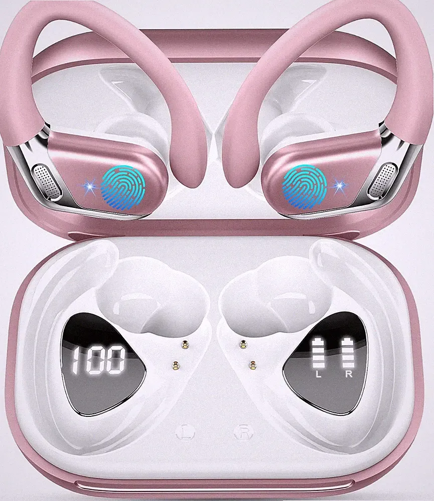 Bluetooth Sport-Kopfhörer, Bluetooth 5.4 HiFi Stereo, 50H kabellose Kopfhörer C