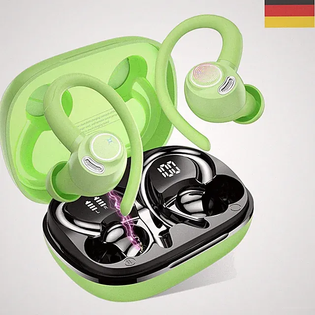 Bluetooth Sportkopfhörer mit HD-Mikrofon und 40 Std Spielzeit