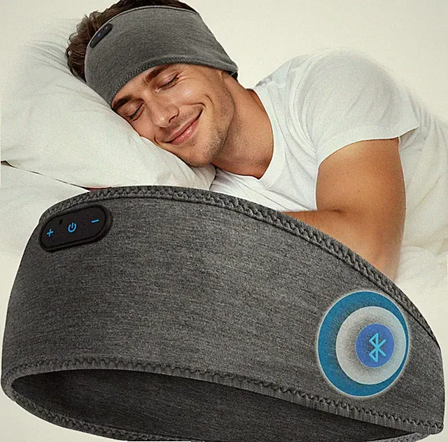 Bluetooth Stirnband Bambusfaser 15 Std Akku 360 Stretch