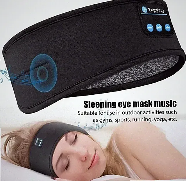 Bluetooth-Stirnband- Headset Sport Schlaf Stirnband Augen maske fone...