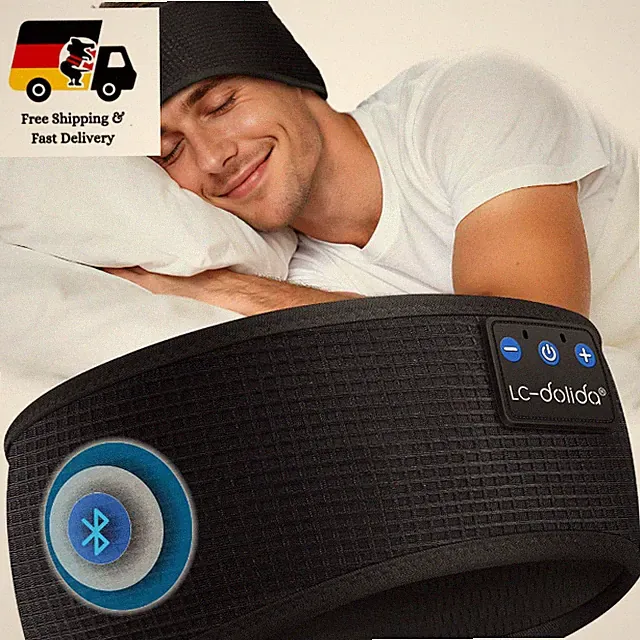 Bluetooth Stirnband Kopfhörer 15 Std Spielzeit HiFi Stereo