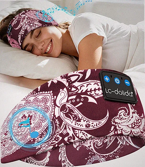 Bluetooth Stirnband Schlafkopfhörer 15 Std Playtime HiFi Stereo