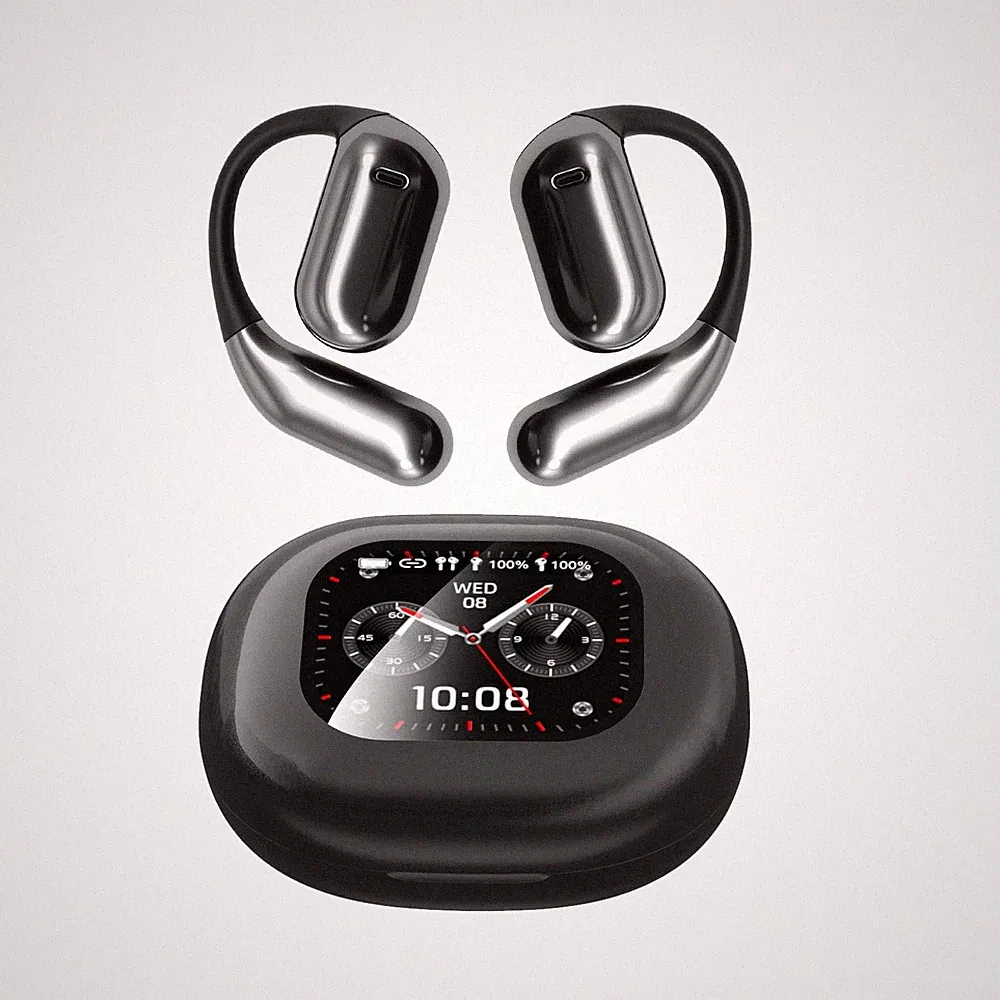 Bluetooth Übersetzungs Headset LCD Bildschirm Sport Kopfhörer 144 Sprachen Akku