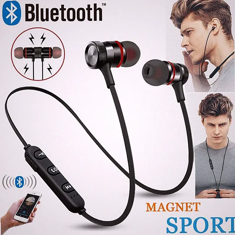Bluetooth Wireless Kopfhörer Magnetisch Sport Fitness Laufen Wasserdicht Ohrhörer