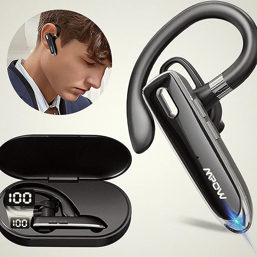 Bluetooth5.3 Kopfhörer In-Ear Kabellos Ohrhörer Touch Headset Trucker Freisprech
