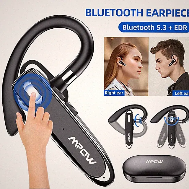 Bluetooth5.3 Kopfhörer,In Ear Kopfhörer Geräuschunterdrückung Trucker-Freisprech