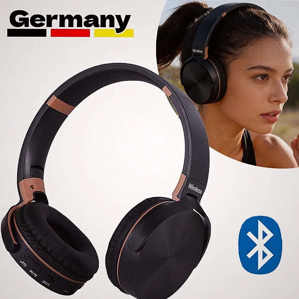 Bluetooth5.3 Kopfhörer Kabellos Headset Stereo Bass Over-Ear Noise Cancelling DE