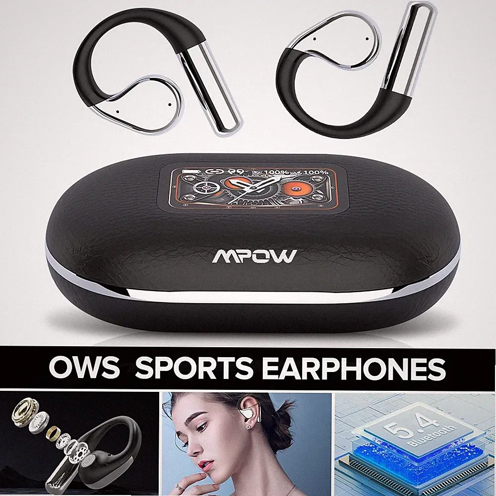 Bluetooth5.4 OWS-Ohrhörer Sport-Kopfhörer Offene HIFI-Kopfhörer 500mAh Für Handy