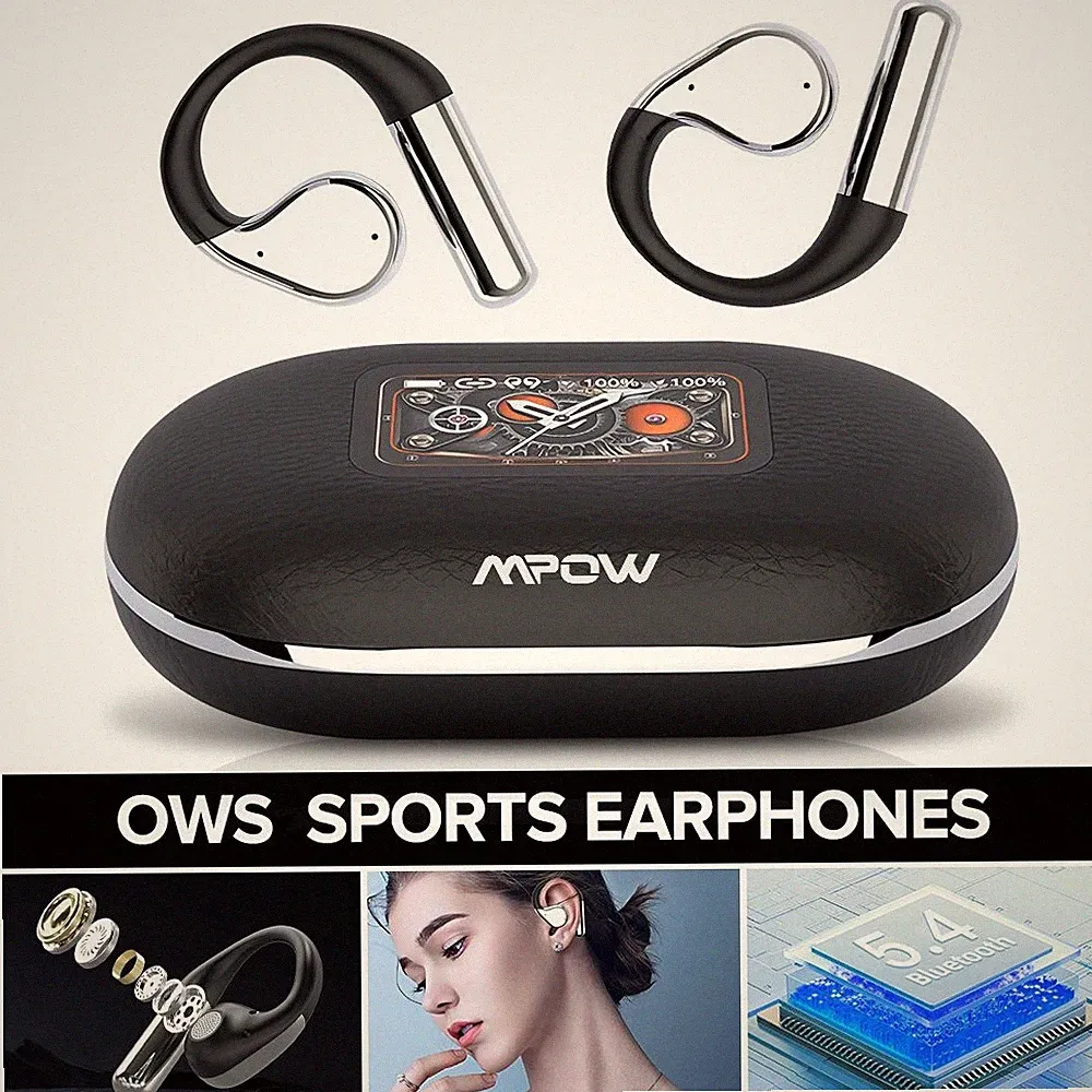 Bluetooth5.4 OWS-Ohrhörer Sport-Kopfhörer Offene HIFI-Kopfhörer 500mAh Für Handy