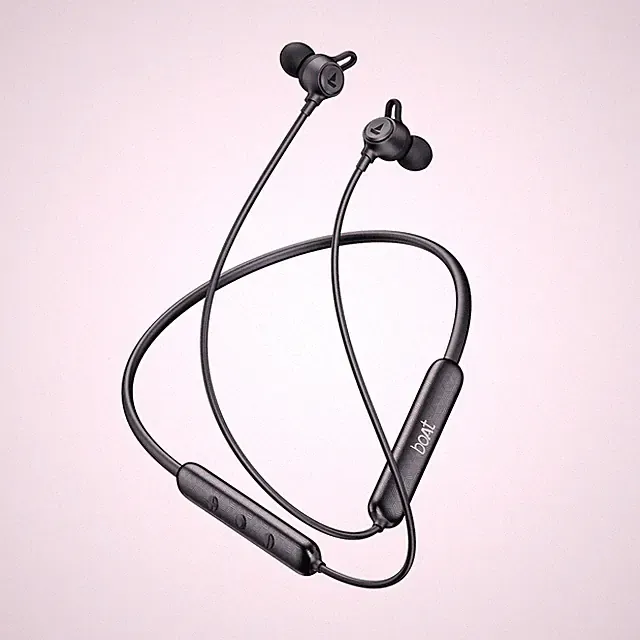 boAt Rockerz Bold Onyx Black Wireless Neckband with 30H Playback 10mm Driver &