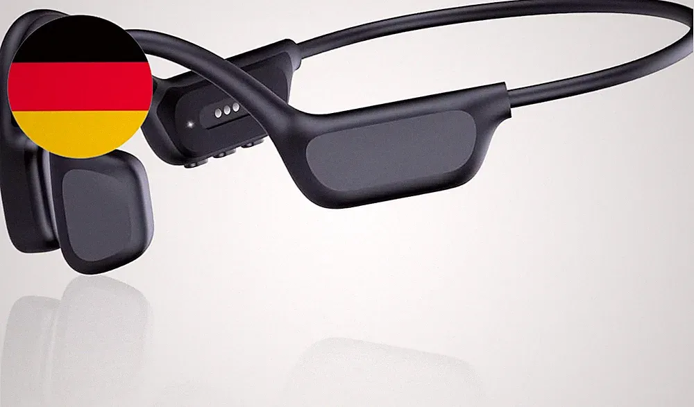 Bone Conduction Kopfhörer Bluetooth 5.4, IPX8 Wasserdichte Schwimmkopfhörer Mit