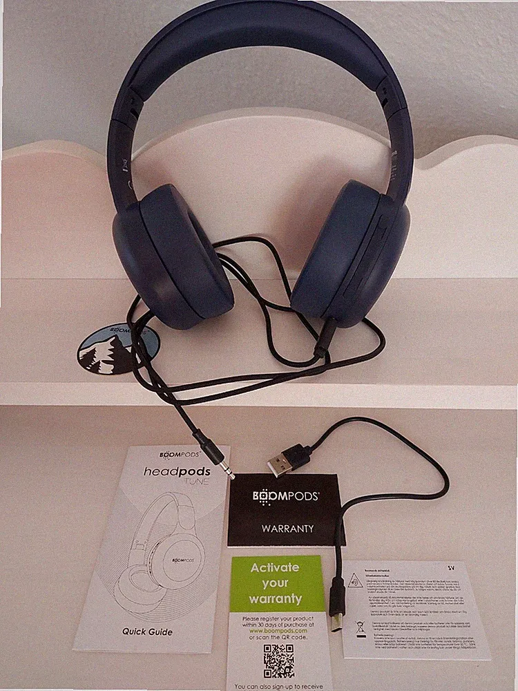 Boompods Headpods Tune Mitternachtsblau