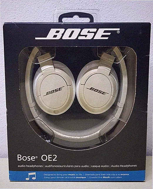BOSE OE2 - CUFFIA SOVAURALE - ON-EAR WHITE STEREO HEADPHONES - MIT ZUBEHÖR