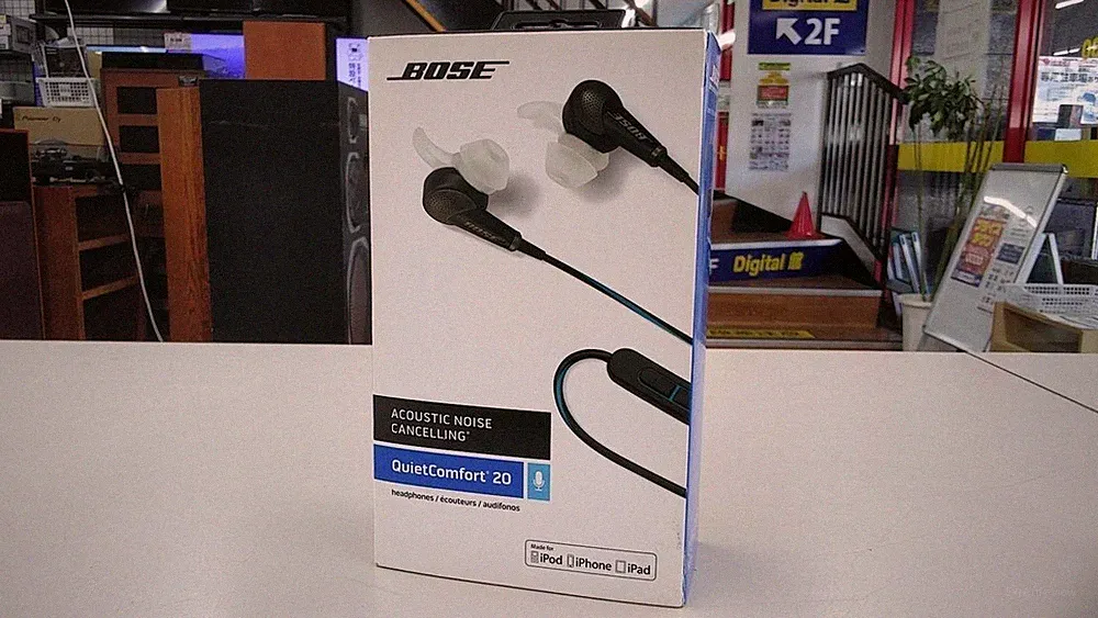Bose QuietComfort 20 QC20 Noise Cancelling Kopfhörer Android Schwarz mit Box