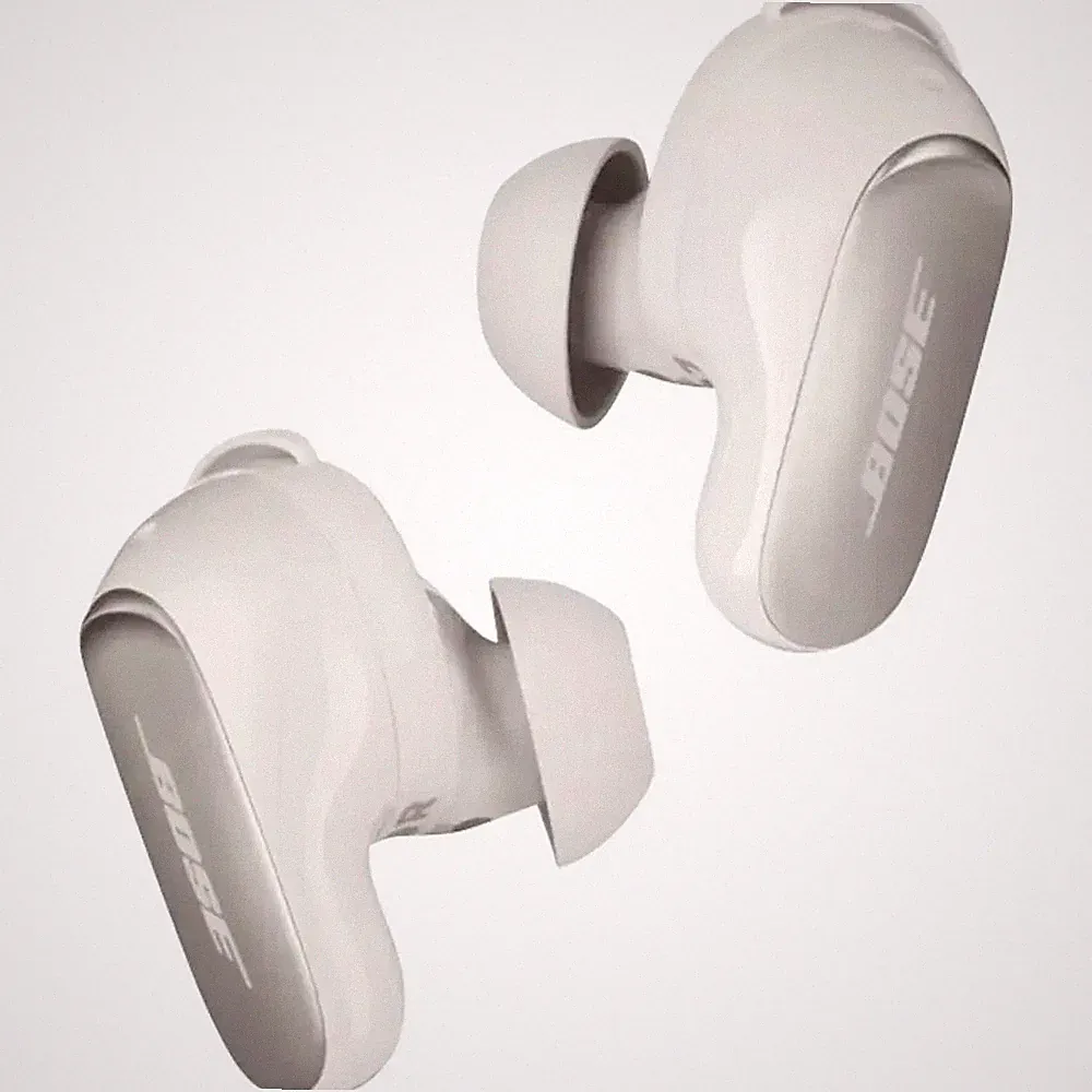 Bose QuietComfort Ultra Earbuds In Ear Kopfhörer Weiß Ladecase, Wasserabweisend