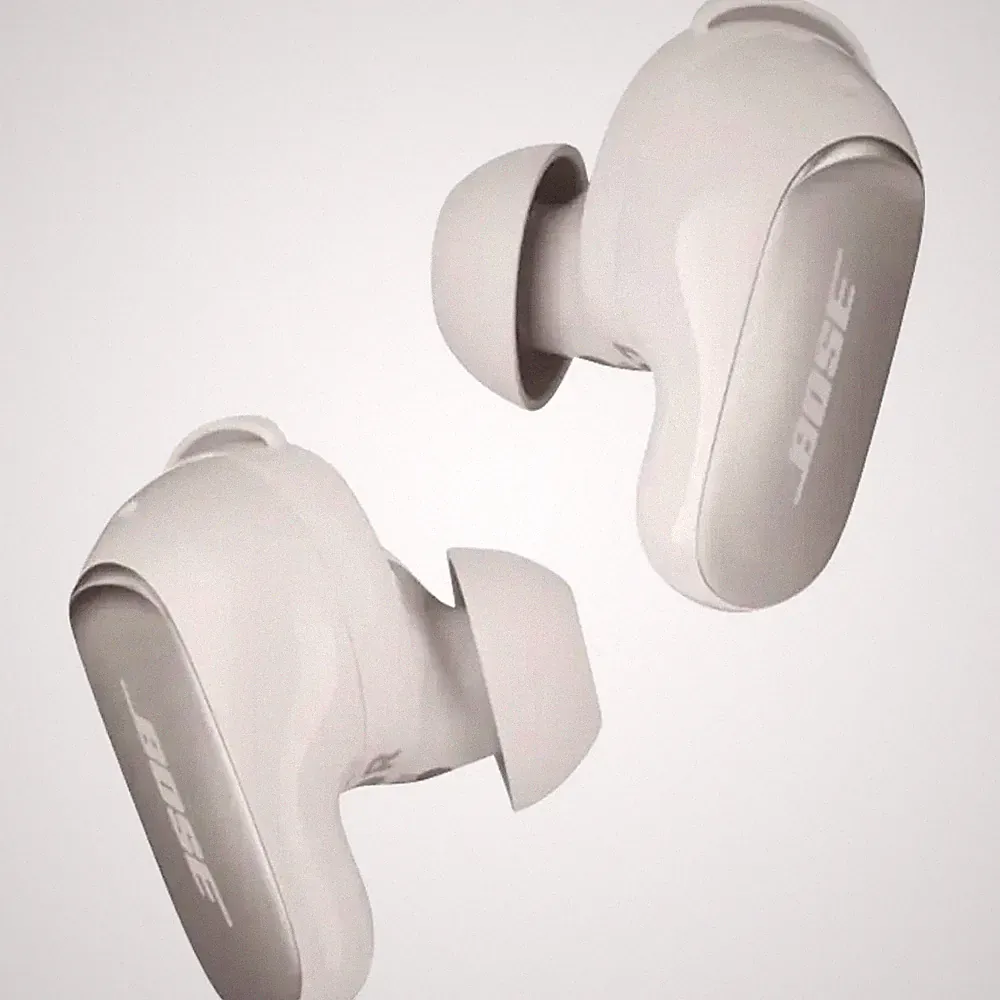 Bose QuietComfort Ultra Earbuds In Ear Kopfhörer Weiß Ladecase, Wasserabweisend