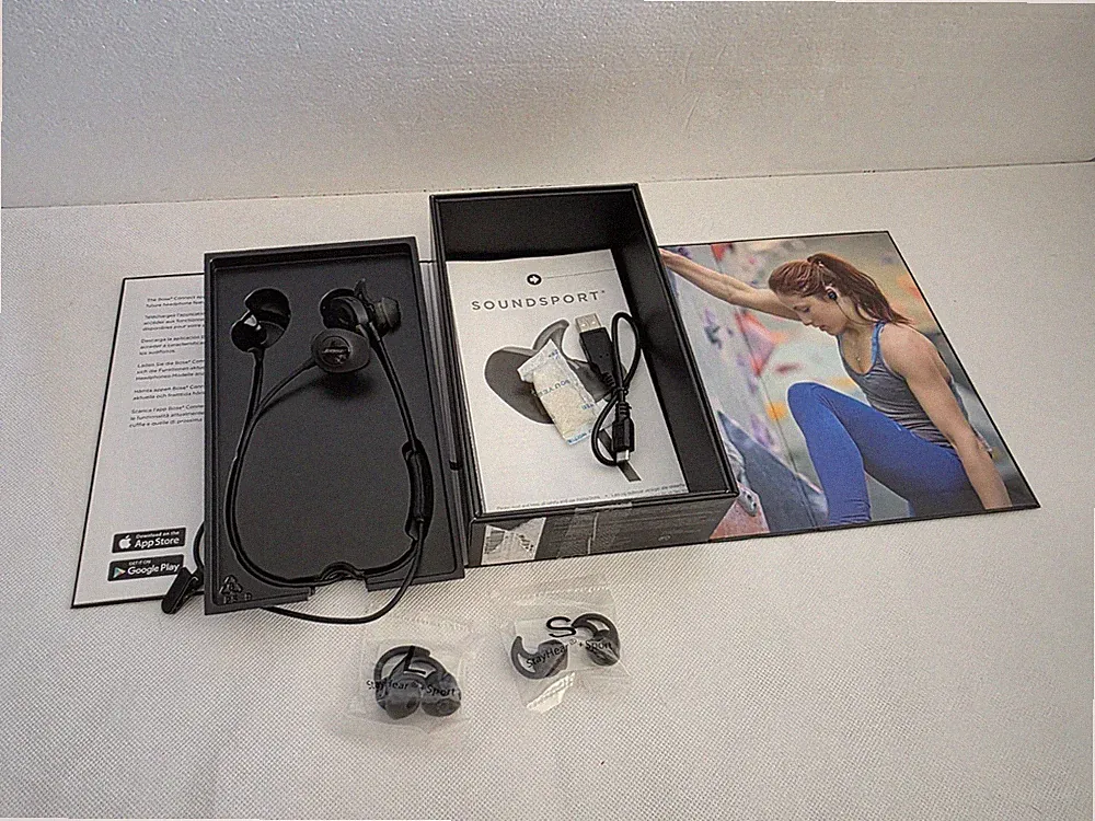 BOSE Soundsport In Ear Bluetooth Kopfhörer,kabelgebunden+Charg. Case,neuwertig!