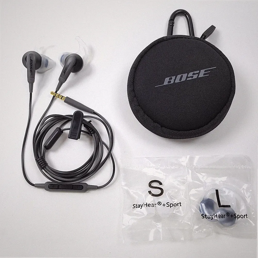 Bose SoundSport In-Ear Kopfhörer Kabelgebundene Sport Ohrhörer - Schwarz