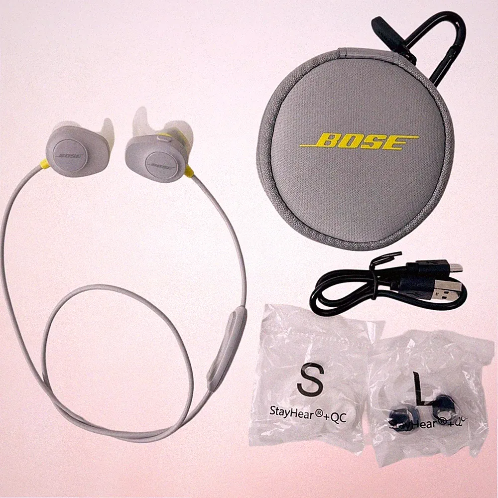 Bose SoundSport Wireless In-Ear-Kopfhörer – Bluetooth-Sportkopfhörer – Grau