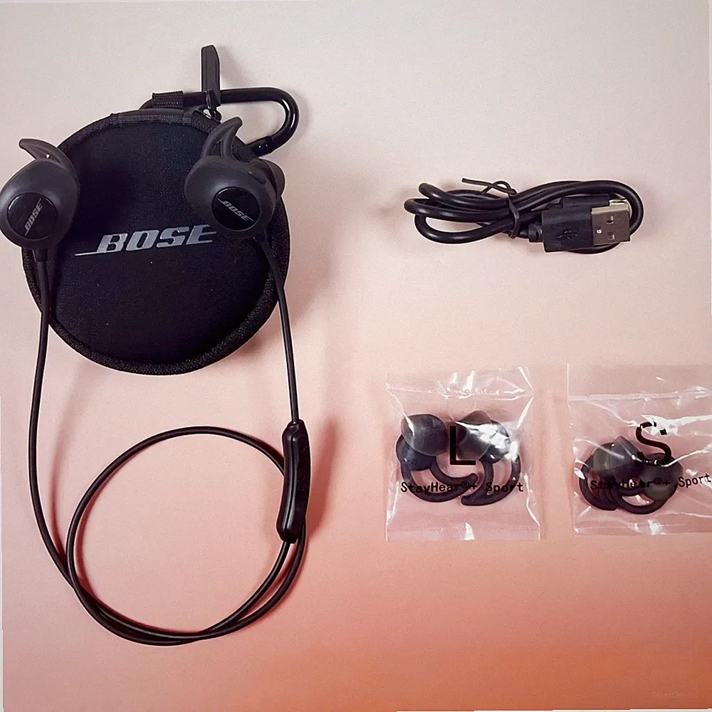 Bose SoundSport Wireless In-Ear-Kopfhörer – Bluetooth-Sportkopfhörer – Schwarz