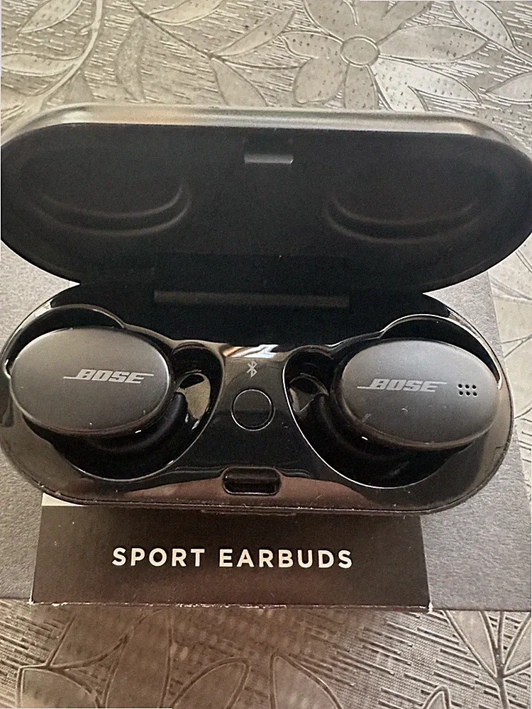 Bose Sport Earbuds In-Ear Bluetooth Kopfhörer Schwarz, Doppelt, Ohrstöpsel